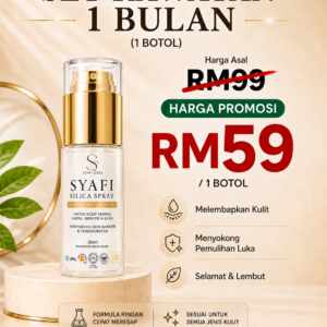 Set Rawatan 1 Bulan (1 x Botol Syafi Silica Spray)