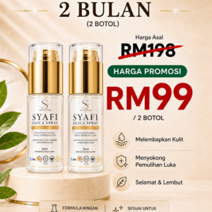 Set Rawatan 2 Bulan (2 x Botol Syafi Silica Spray)